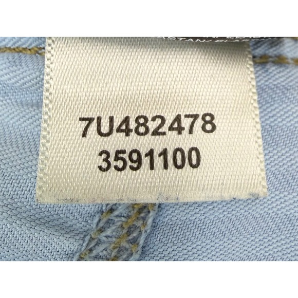 7 For All Mankind Womens Size 24 Ultra High Rise Dojo Trouser Jeans Distressed - Picture 8 of 9